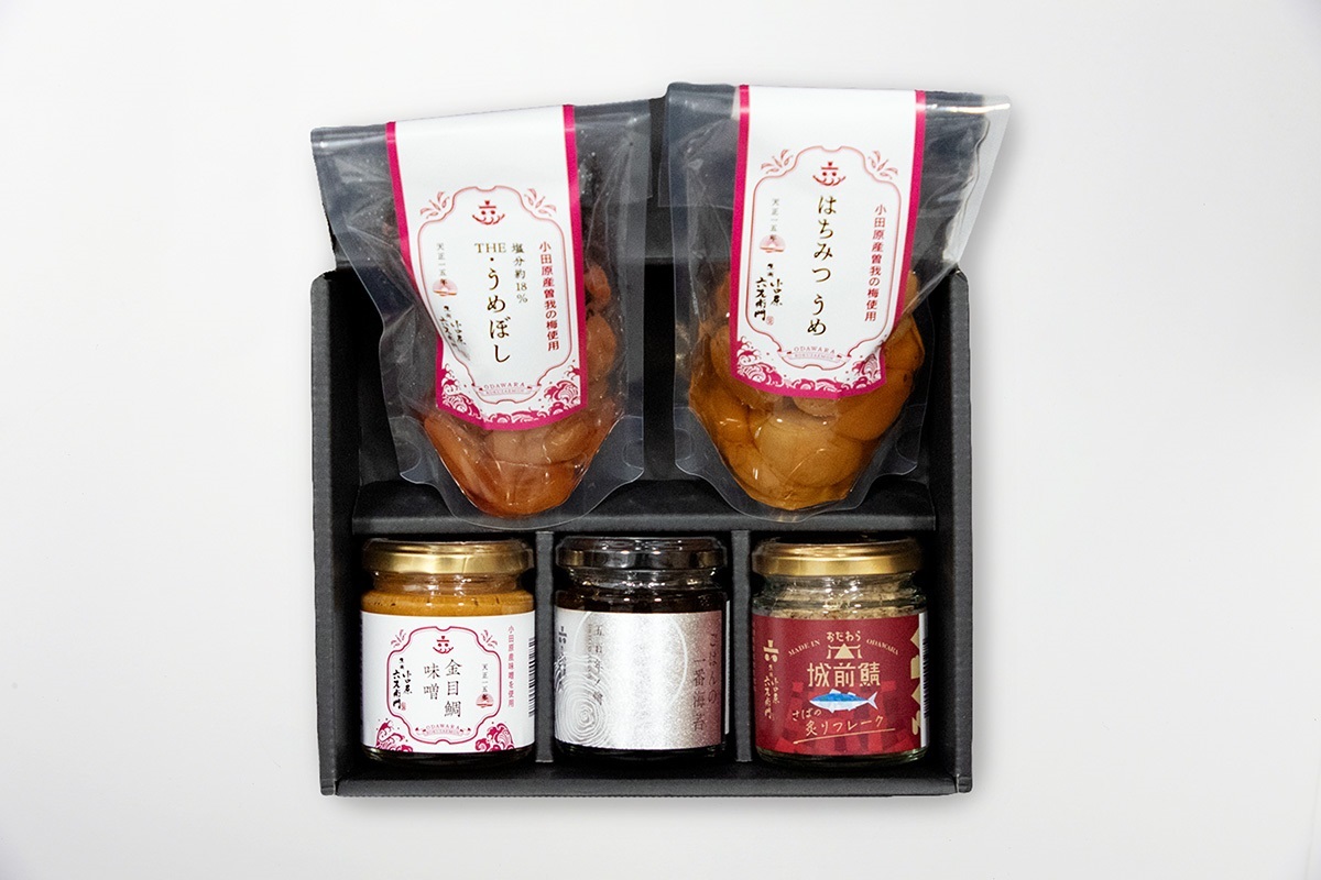 常温ギフトセット】梅とお供のごはん彩りセット｜魚商 小田原六左衛門